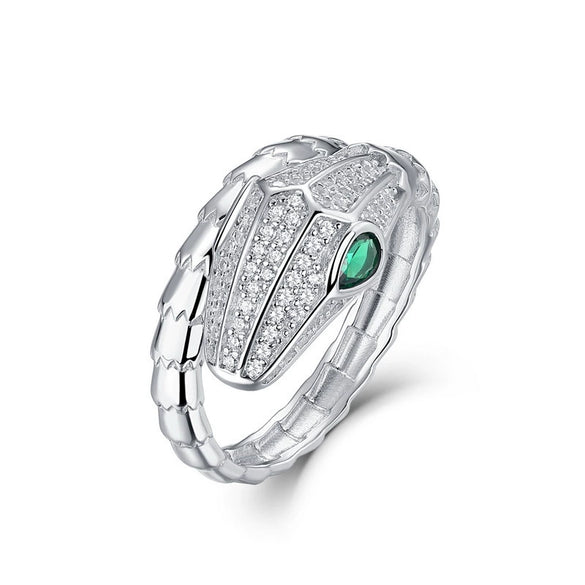 Wholesale Fashion Women's Geometric Rainbow Zircon Ring S925 Silver Inlaid With Color Treasures