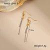 Wholesale Fashion Women's Geometric Stainless Steel 18K Electroplated Jewelry Including Necklace Tassel Earrings And Bracelet