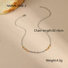 Wholesale Fashion Women's Geometric Stainless Steel 18K Electroplated Jewelry Including Necklace Tassel Earrings And Bracelet