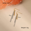 Wholesale Fashion Women's Geometric Stainless Steel 18K Electroplated Jewelry Including Necklace Tassel Earrings And Bracelet