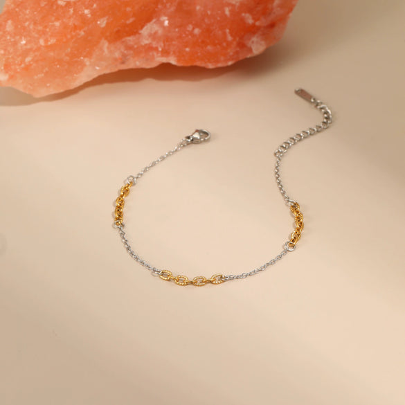 Wholesale Fashion Women's Geometric Stainless Steel 18K Electroplated Jewelry Including Necklace Tassel Earrings And Bracelet