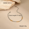 Wholesale Fashion Women's Geometric Stainless Steel 18K Electroplated Jewelry Including Necklace Tassel Earrings And Bracelet