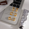 Wholesale Fashion Women's Heart Shape Electroplated Stainless Steel Ear Clips Earrings Jewelry