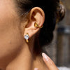 Wholesale Fashion Women's Heart Shape Electroplated Stainless Steel Ear Clips Earrings Jewelry