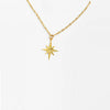 Wholesale Fashion Women's Sixpointed Star Titanium Steel Electroplated Clavicle Chain Necklace