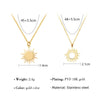 Wholesale Fashion Women's Sixpointed Star Titanium Steel Electroplated Clavicle Chain Necklace