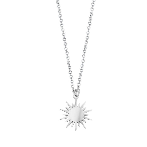 Wholesale Fashion Women's Sixpointed Star Titanium Steel Electroplated Clavicle Chain Necklace