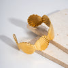 Wholesale Fashion Women's Stainless Steel Bracelets With Pvd Furnace Vacuum Real Gold Plating