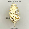 Wholesale Fashion Women's Stainless Steel Leaves Opening Ring With Electroplating Treatment