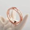 Wholesale Fashion Women's Titanium Steel Rhombus Hollow Cutting Ring With Rose Gold Electroplating
