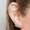 Wholesale Fashion Zircon Titanium Steel Cartilage Puncture Ear Bone Nail