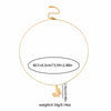 Wholesale Fashionable Bow Necklace Titanium Steel O Word Chain Copper Pendant Electroplated For Women