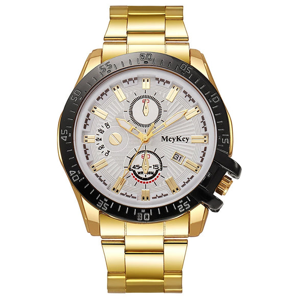 Wholesale Fashionable Business Style Men's Watches With Alloy Strap And Case Sapphire Crystal Glass Mirror Round Dial