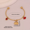 Wholesale Fashionable Elegant And Versatile Flower Heart Multielement Stainless Steel Electroplated Bracelet For Office Ladies