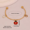 Wholesale Fashionable Elegant And Versatile Flower Heart Multielement Stainless Steel Electroplated Bracelet For Office Ladies