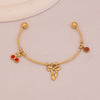 Wholesale Fashionable Elegant And Versatile Flower Heart Multielement Stainless Steel Electroplated Bracelet For Office Ladies