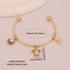 Wholesale Fashionable Elegant And Versatile Flower Heart Multielement Stainless Steel Electroplated Bracelet For Office Ladies