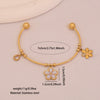 Wholesale Fashionable Elegant And Versatile Flower Heart Multielement Stainless Steel Electroplated Bracelet For Office Ladies