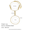 Wholesale Fashionable Elegant Geometric Stainless Steel Electroplated 18K Gold Arrow Finger Chain Set For Women