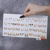 Wholesale Fashionable Geometric Zinc Alloy Electroplated Mini Diamond Cut Out And Pearl Cherry Pendant Earrings For Women
