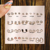 Wholesale Fashionable Geometric Zinc Alloy Electroplated Mini Diamond Cut Out And Pearl Cherry Pendant Earrings For Women
