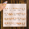Wholesale Fashionable Geometric Zinc Alloy Electroplated Mini Diamond Cut Out And Pearl Cherry Pendant Earrings For Women