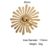 Wholesale Fashionable Gold Electroplated Geometric Stainless Steel Women's Ring