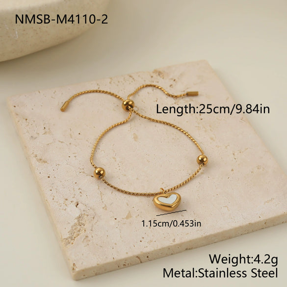 Wholesale Fashionable Highend Jewelry Set For Women Stainless Steel 18K Electroplated With Heart Water Drop And Bell Patterns Including Necklace Earrings And Bracelet