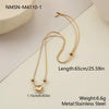 Wholesale Fashionable Highend Jewelry Set For Women Stainless Steel 18K Electroplated With Heart Water Drop And Bell Patterns Including Necklace Earrings And Bracelet