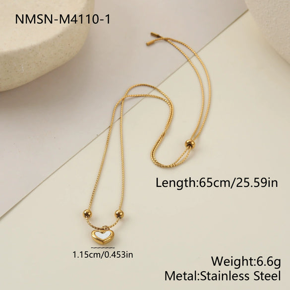 Wholesale Fashionable Highend Jewelry Set For Women Stainless Steel 18K Electroplated With Heart Water Drop And Bell Patterns Including Necklace Earrings And Bracelet
