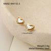 Wholesale Fashionable Highend Jewelry Set For Women Stainless Steel 18K Electroplated With Heart Water Drop And Bell Patterns Including Necklace Earrings And Bracelet