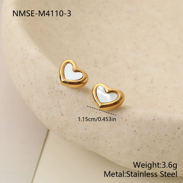 Wholesale Fashionable Highend Jewelry Set For Women Stainless Steel 18K Electroplated With Heart Water Drop And Bell Patterns Including Necklace Earrings And Bracelet