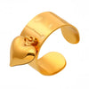 Wholesale Fashionable Love Open Peach Heart Ring In Stainless Steel With Electroplating For Women