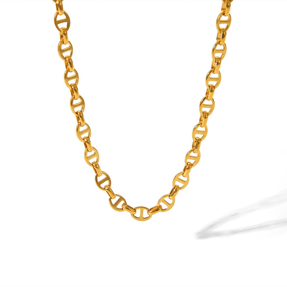 Wholesale Fashionable 2025 New Stainless Steel Jewelry Set With Small Animal Patterns For Women Electroplated Necklace And Bracelet