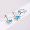 Wholesale Fashionable Ocean Series Turtle Copper Ring Electroplated For Women