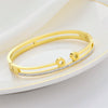 Wholesale Fashionable Personality Simple Versatile Women's Titanium Steel Bracelets With Electroplating Treatment