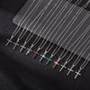 Wholesale Fashionable Rhinestone Necklace For Women With Geometric Pattern Made Of Alloy And Velvet Belt Electroplated