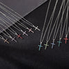 Wholesale Fashionable Rhinestone Necklace For Women With Geometric Pattern Made Of Alloy And Velvet Belt Electroplated