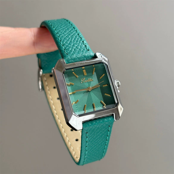 Wholesale Fashionable Square Dial Stainless Steel Quartz Wristwatch For Women