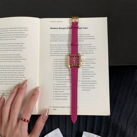 Wholesale Fashionable Square Dial Stainless Steel Quartz Wristwatch For Women