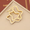 Wholesale Fashionable Stainless Steel Earrings With Heart Drop Shaped And Star Patterns Full Of Diamonds For Women