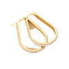 Wholesale Fashionable Stainless Steel Earrings With Heart Drop Shaped And Star Patterns Full Of Diamonds For Women