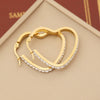 Wholesale Fashionable Stainless Steel Earrings With Heart Drop Shaped And Star Patterns Full Of Diamonds For Women
