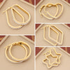 Wholesale Fashionable Stainless Steel Earrings With Heart Drop Shaped And Star Patterns Full Of Diamonds For Women