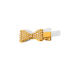 Wholesale Fashionable Stainless Steel Side Clip Bow Hairpin With Electroplated Niche Design