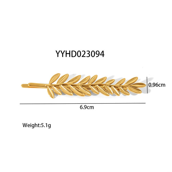 Wholesale Fashionable Stainless Steel Side Clip Bow Hairpin With Electroplated Niche Design