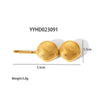 Wholesale Fashionable Stainless Steel Side Clip Bow Hairpin With Electroplated Niche Design