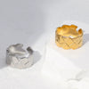 Wholesale Fashionable Unisex Geometric Stainless Steel Electroplated Open Rings