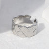 Wholesale Fashionable Unisex Geometric Stainless Steel Electroplated Open Rings