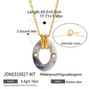Wholesale Fashionable Women's Geometric Stainless Steel Electroplated Necklace Sweater Chain
